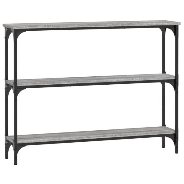 Mesa consola madera de ingeniería gris Sonoma 100x22,5x75 cm