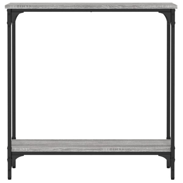 Mesa consola madera de ingeniería gris Sonoma 75x22,5x75 cm