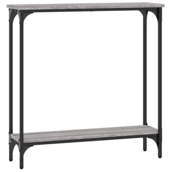 Mesa consola madera de ingeniería gris Sonoma 75x22,5x75 cm