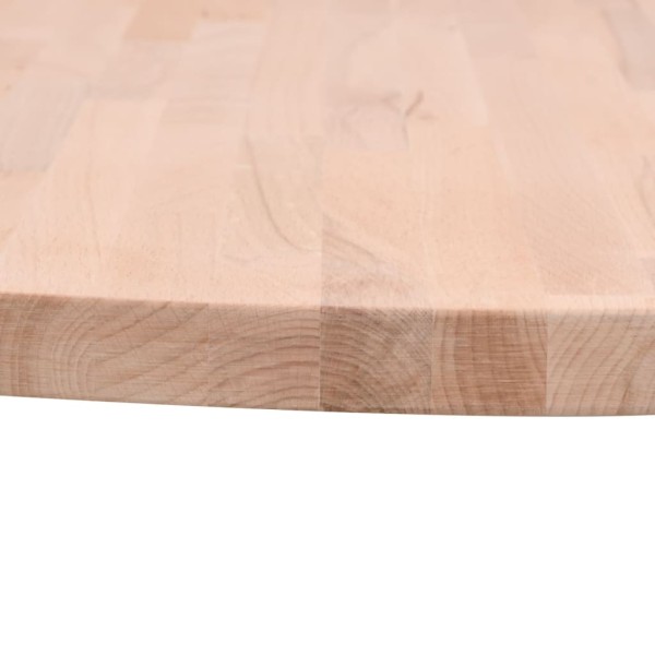 Tablero redondo de madera maciza de haya Ø80x4 cm