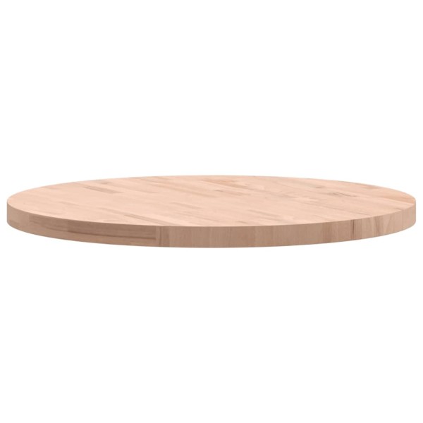 Tablero redondo de madera maciza de haya Ø80x4 cm