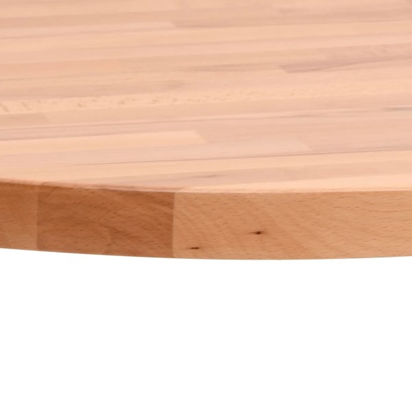 Tablero redondo de madera maciza de haya Ø60x4 cm