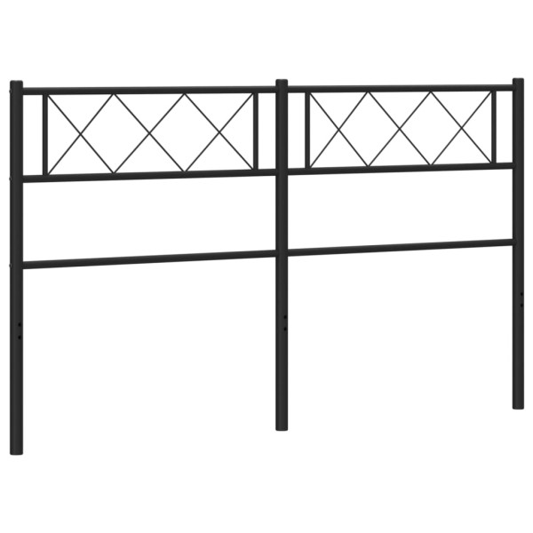 Cabecero de metal negro 120 cm