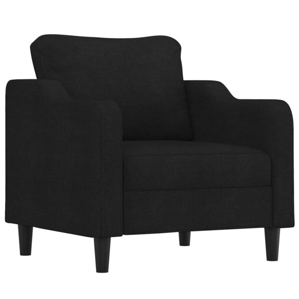 Sillón de tela negro 60 cm