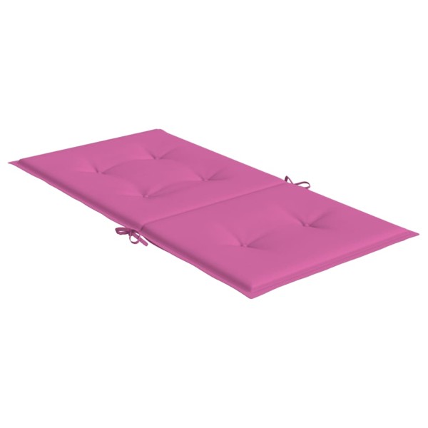 Cojines para silla con respaldo bajo 6 uds tela rosa