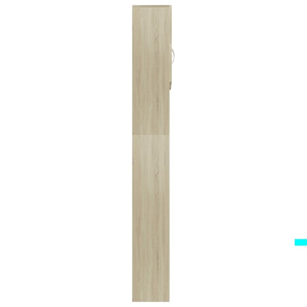 Armario de lavadora madera color roble sonoma 64x25,5x190 cm