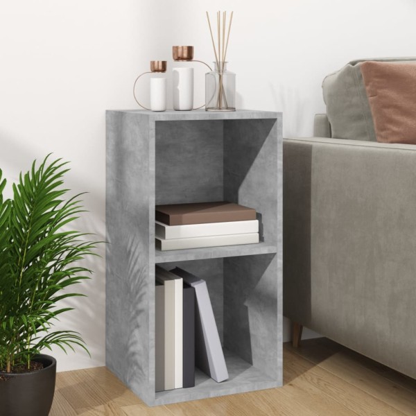 Caja para discos de vinilo madera contrachapada gris 71x34x36cm