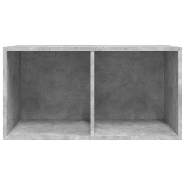 Caja para discos de vinilo madera contrachapada gris 71x34x36cm