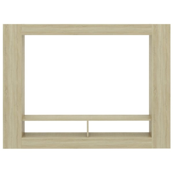 Mueble de TV madera contrachapada color roble 152x22x113 cm