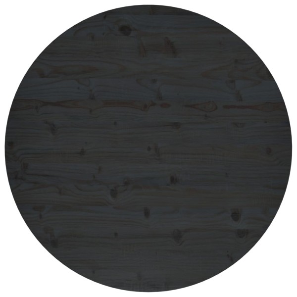 Superficie de mesa madera maciza de pino negro Ø90x2,5 cm