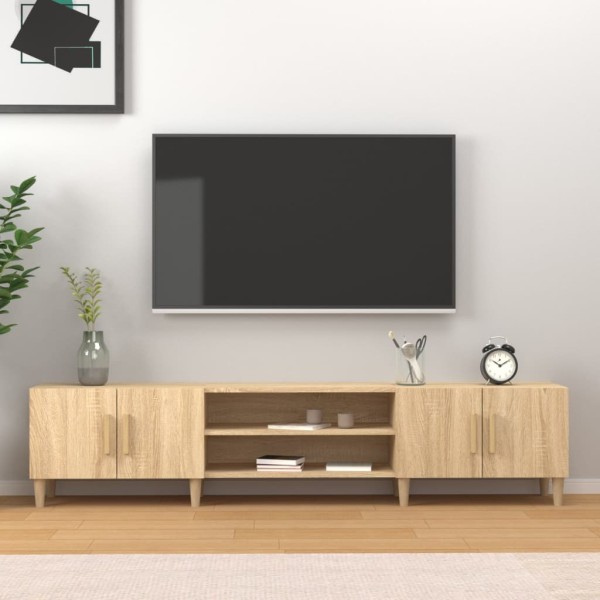 Mueble para TV madera contrachapada roble Sonoma 180x31,5x40 cm