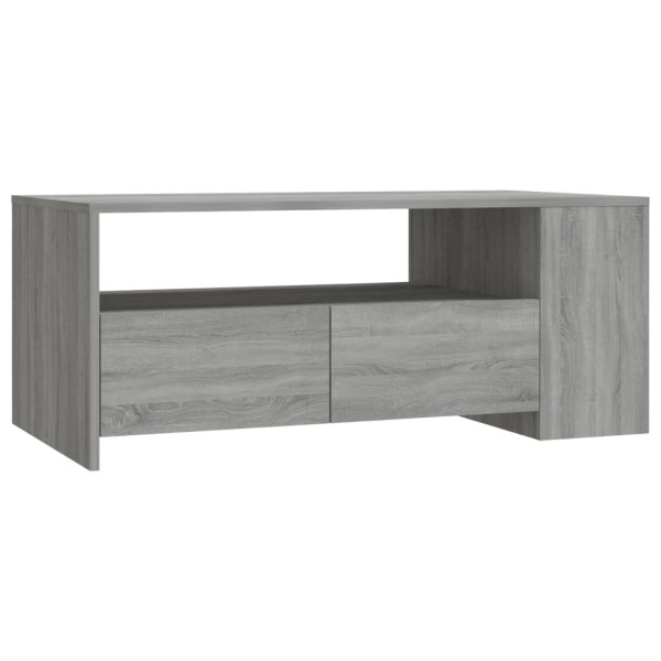 Mesa de centro madera de ingeniería gris Sonoma 102x55x42 cm