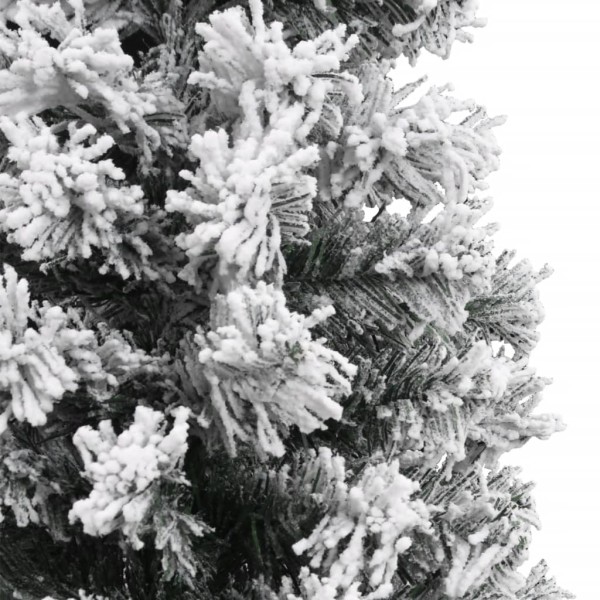 Árbol de Navidad artificial verde con nieve PVC 150 cm