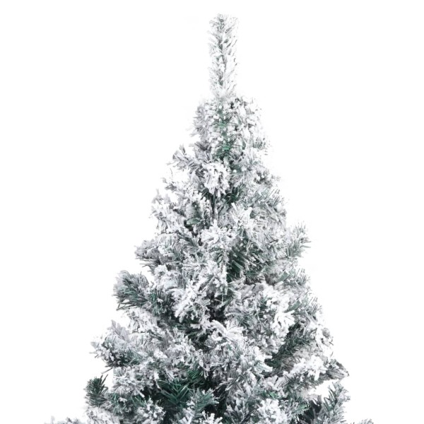 Árbol de Navidad artificial verde con nieve 240 cm