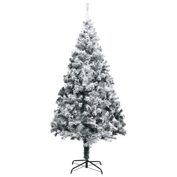 Árbol de Navidad artificial PVC verde nieve flocado 400 cm