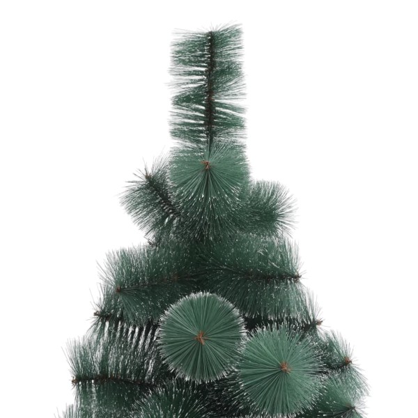 Árbol de Navidad artificial con soporte verde PET 210 cm