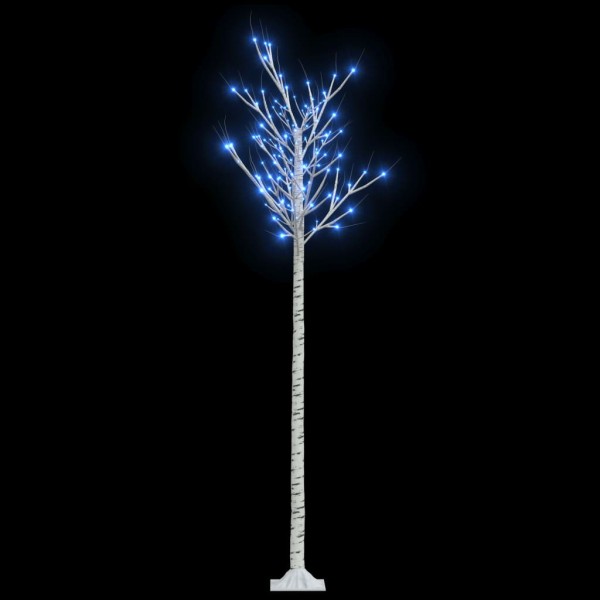 Árbol de Navidad LED azul sauce de interior y exterior 2,2 m