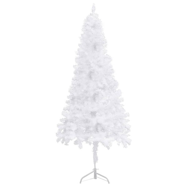 Árbol de Navidad artificial de esquina blanco 240 cm PVC