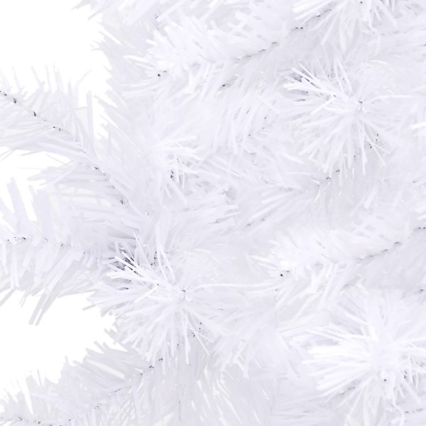 Árbol de Navidad artificial de esquina blanco 240 cm PVC