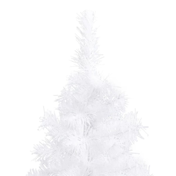 Árbol de Navidad artificial de esquina blanco 240 cm PVC