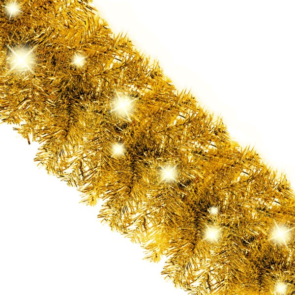 Guirnalda de Navidad con luces LED dorado 10 m