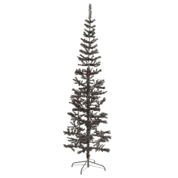 Árbol de Navidad delgado negro 240 cm