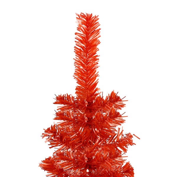 Árbol de Navidad delgado rojo 150 cm