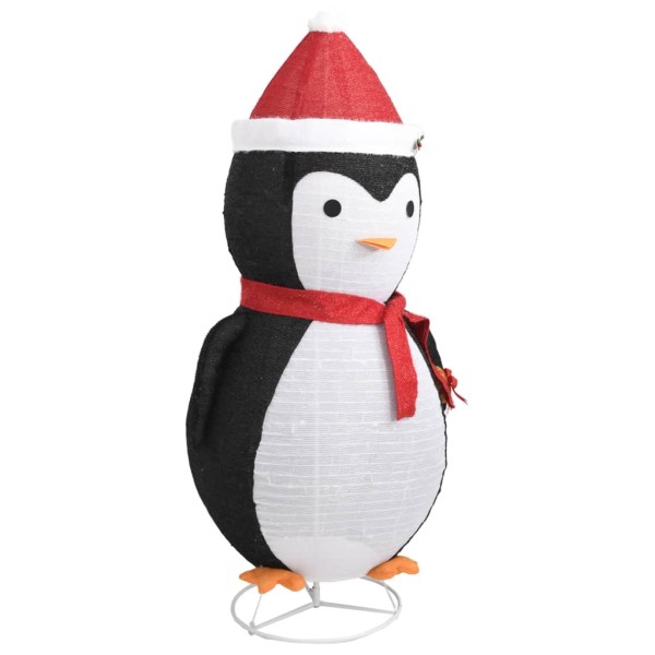 Pingüino de Navidad decorativo con LED tela lujosa 180 cm