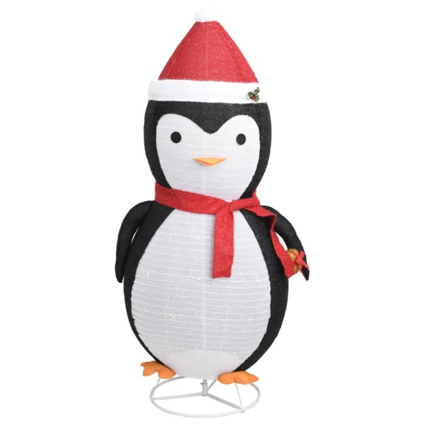 Pingüino de Navidad decorativo con LED tela lujosa 180 cm