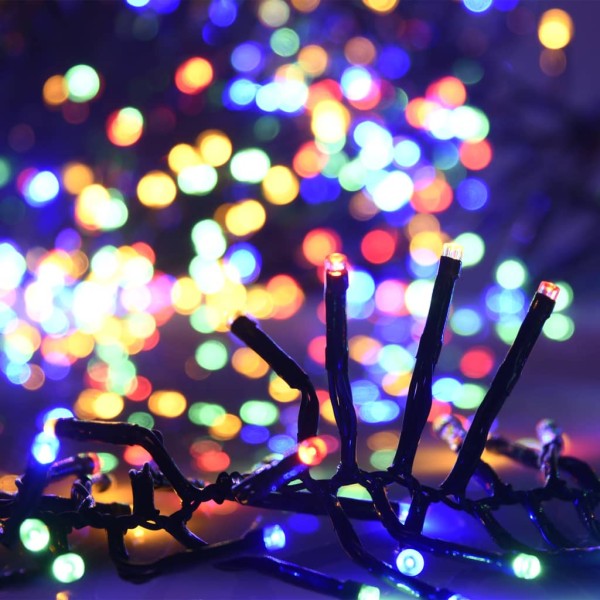 Tira de luces de racimo con 1000 LEDs PVC multicolor 11 m