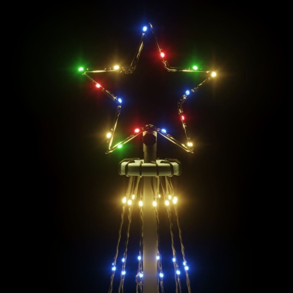 Árbol de Navidad cónico 732 LEDs de colores 160x500 cm