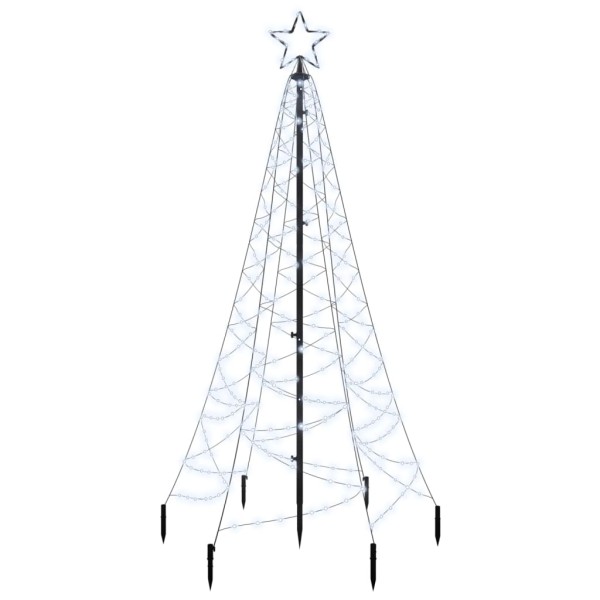 Árbol de Navidad con pincho 200 LED blanco frío 180 cm