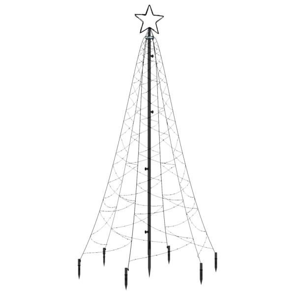 Árbol de Navidad con pincho 200 LED blanco frío 180 cm