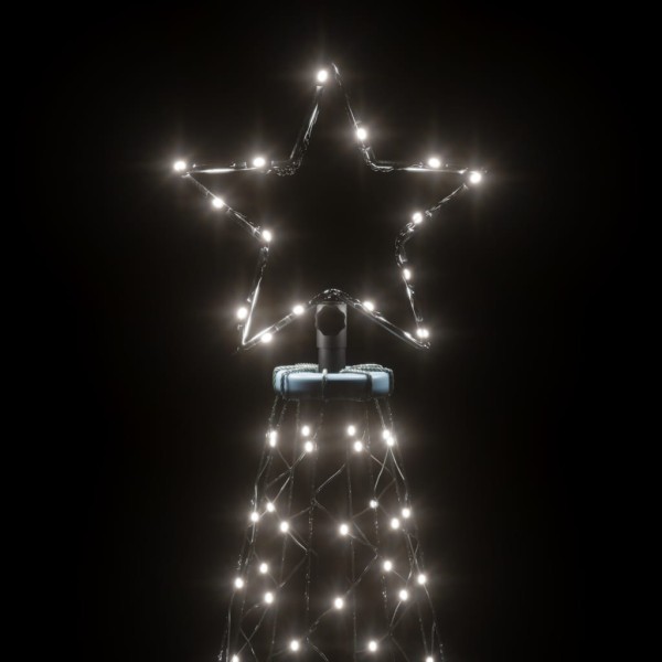 Árbol de Navidad con pincho 200 LED blanco frío 180 cm