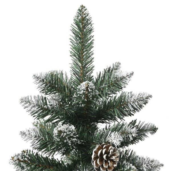 Árbol de Navidad artificial con soporte PVC verde 120 cm