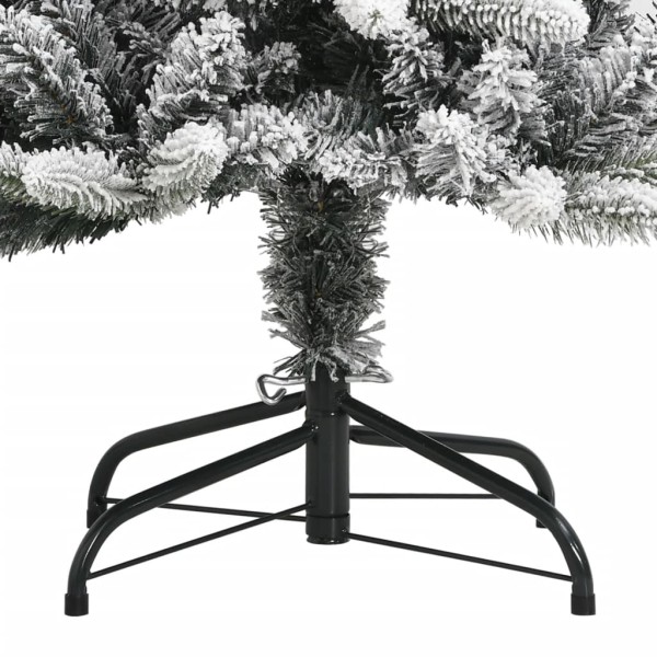 Árbol de Navidad artificial con nieve PVC y PE 180 cm