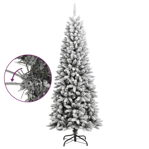 Árbol de Navidad artificial con nieve PVC y PE 180 cm