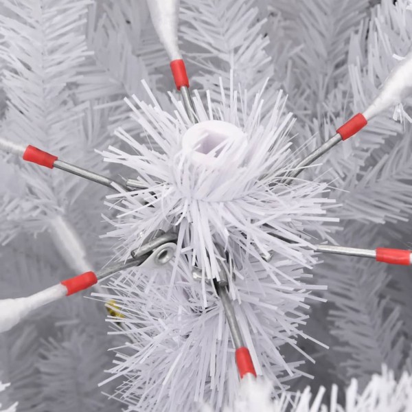 Árbol de Navidad artificial con bisagras y nieve flocada 300 cm