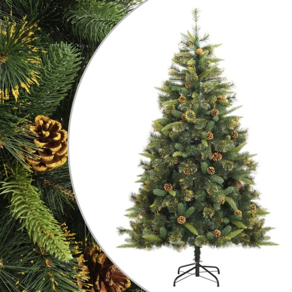 Árbol de Navidad artificial con piñas 180 cm