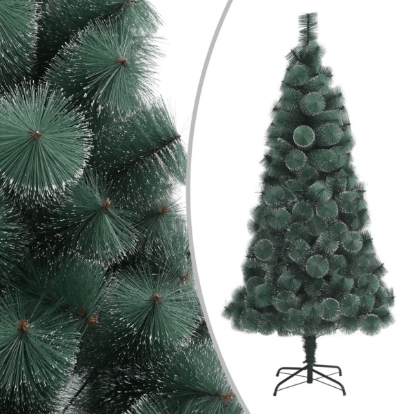 Árbol de Navidad con luces y soporte PET verde 180 cm