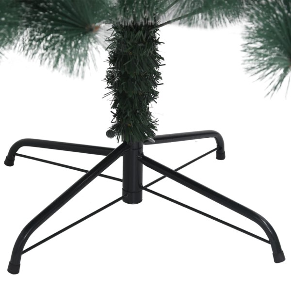 Árbol de Navidad con luces y soporte PET verde 180 cm