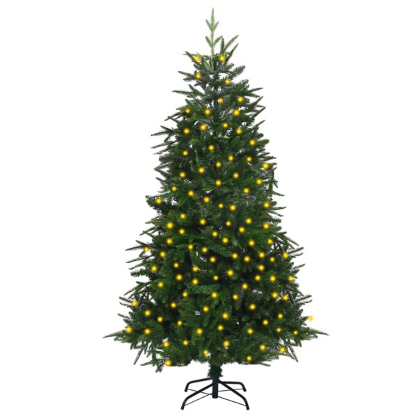 Árbol de Navidad artificial con luces PVC&PE verde 180 cm