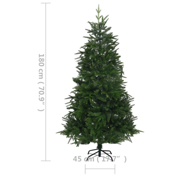 Árbol de Navidad artificial con luces PVC&PE verde 180 cm