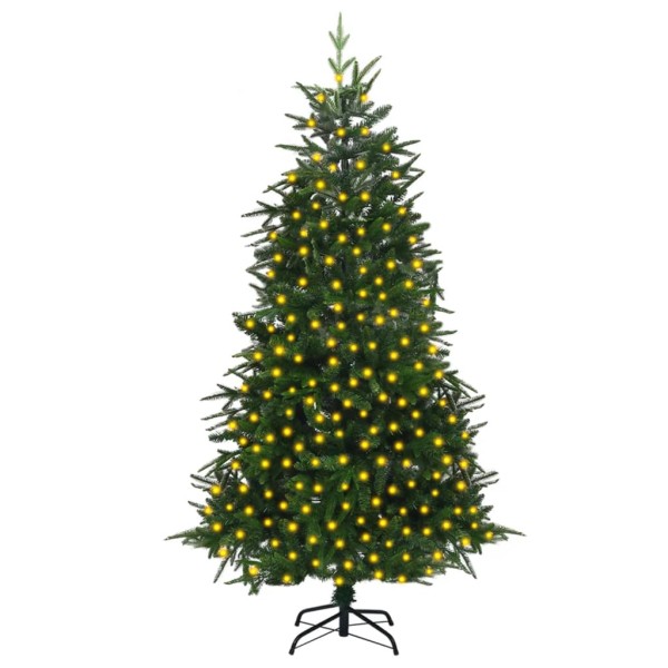 Árbol de Navidad artificial con luces PVC&PE verde 240 cm