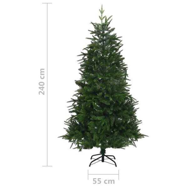 Árbol de Navidad artificial con LED y bolas PVC&PE verde 240 cm