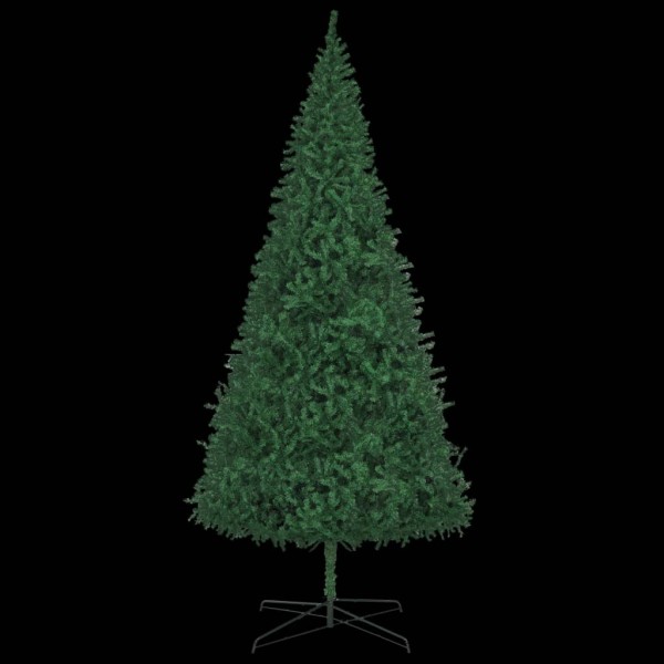 Árbol de Navidad artificial con LED y bolas verde 400 cm