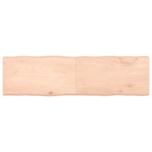 Tablero de mesa madera maciza borde natural 180x50x(2-6) cm