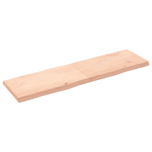 Tablero de mesa madera maciza borde natural 180x50x(2-6) cm