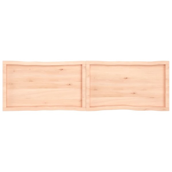 Tablero de mesa madera maciza borde natural 180x50x(2-6) cm