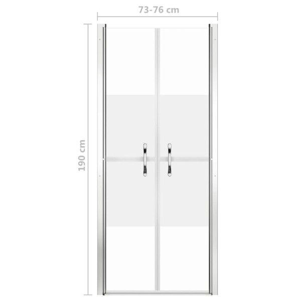 Puerta de ducha ESG medio esmerilado 76x190 cm